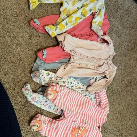 Girl 0-3 months sleeper bundle